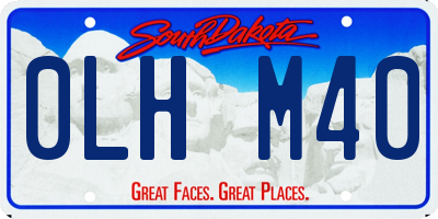 SD license plate 0LHM40