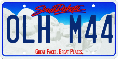 SD license plate 0LHM44