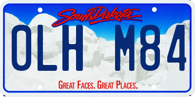 SD license plate 0LHM84