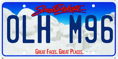 SD license plate 0LHM96