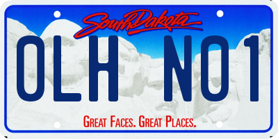SD license plate 0LHN01
