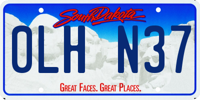 SD license plate 0LHN37