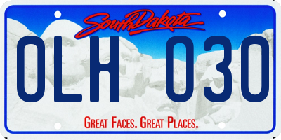 SD license plate 0LHO30