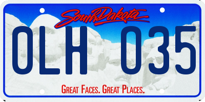 SD license plate 0LHO35