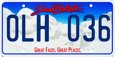 SD license plate 0LHO36