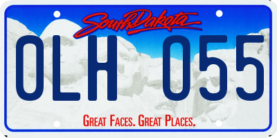 SD license plate 0LHO55