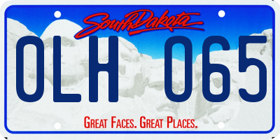 SD license plate 0LHO65