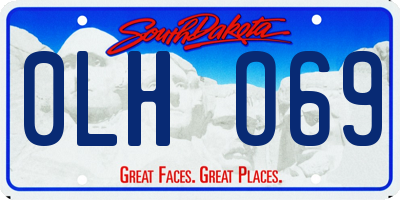 SD license plate 0LHO69