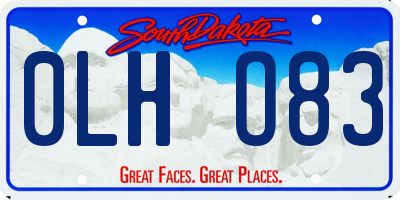 SD license plate 0LHO83