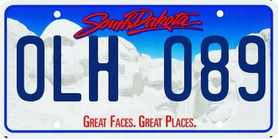 SD license plate 0LHO89