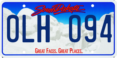 SD license plate 0LHO94