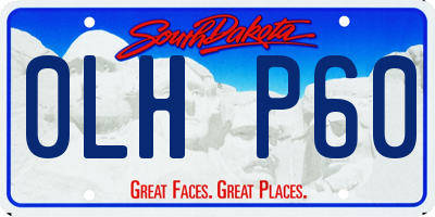 SD license plate 0LHP60