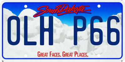 SD license plate 0LHP66