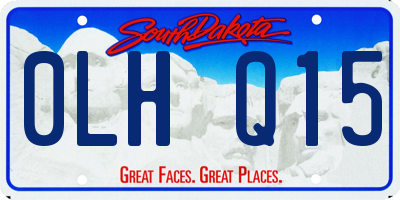 SD license plate 0LHQ15
