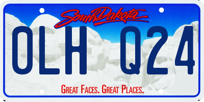 SD license plate 0LHQ24