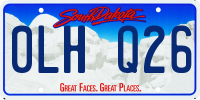 SD license plate 0LHQ26