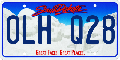 SD license plate 0LHQ28