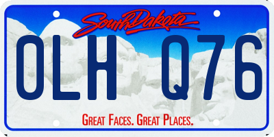 SD license plate 0LHQ76
