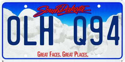 SD license plate 0LHQ94
