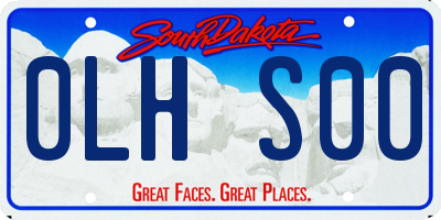 SD license plate 0LHS00