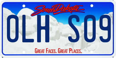 SD license plate 0LHS09