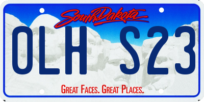 SD license plate 0LHS23