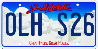 SD license plate 0LHS26