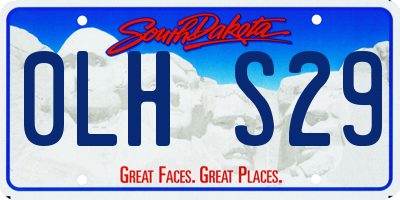 SD license plate 0LHS29
