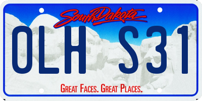 SD license plate 0LHS31