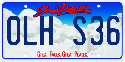 SD license plate 0LHS36