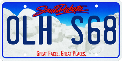 SD license plate 0LHS68