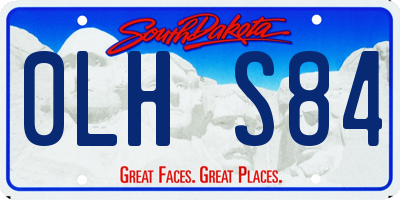SD license plate 0LHS84