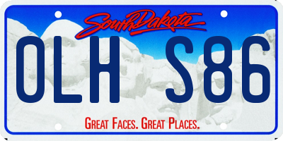 SD license plate 0LHS86
