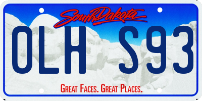 SD license plate 0LHS93