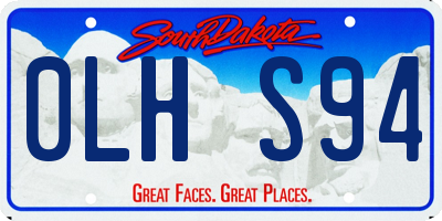 SD license plate 0LHS94