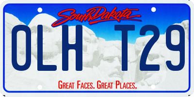 SD license plate 0LHT29