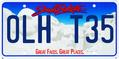 SD license plate 0LHT35
