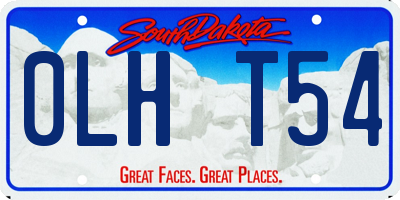 SD license plate 0LHT54