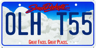 SD license plate 0LHT55