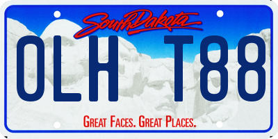SD license plate 0LHT88