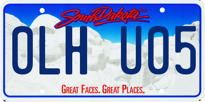 SD license plate 0LHU05