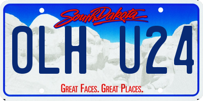 SD license plate 0LHU24