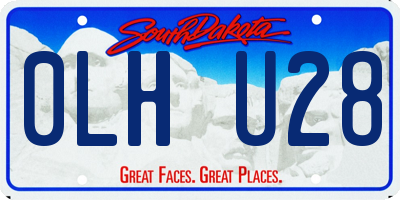 SD license plate 0LHU28