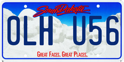 SD license plate 0LHU56