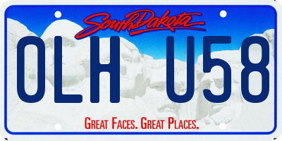 SD license plate 0LHU58