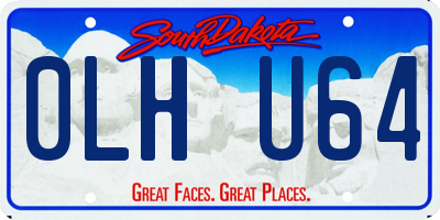 SD license plate 0LHU64