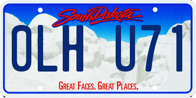 SD license plate 0LHU71