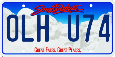 SD license plate 0LHU74