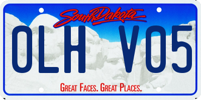 SD license plate 0LHV05