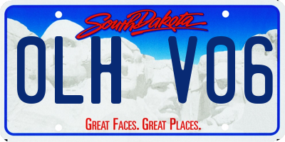 SD license plate 0LHV06